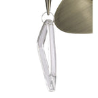 M1648AB Mara Wall Lamp 2 Light E14 Antique Brass Ivory White Shade