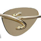 M1648FG/S/BS Mara Wall Lamp Switched 2 Light E14 French Gold Black Shade