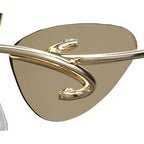 M1648FG/S Mara Wall Lamp Switched 2 Light E14 French Gold Ivory White Shade