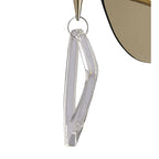 M1648FG/S Mara Wall Lamp Switched 2 Light E14 French Gold Ivory White Shade