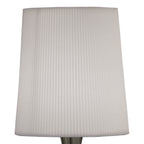 M1649AB Mara Table Lamp 1 Light E14 Small Antique Brass Ivory White Shade