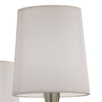 M1651AB Mara Table Lamp 2 Light E14 Antique Brass Ivory White Shades
