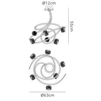 M3941 Maremagnum Ceiling 6 Light G9 Polished Chrome