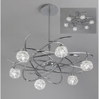 M3942 Maremagnum Telescopic Convertible To Semi Flush 6 Light G9 Polished Chrome