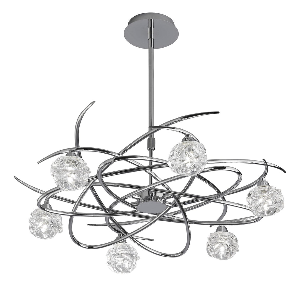 M3942 Maremagnum Telescopic Convertible To Semi Flush 6 Light G9 Polished Chrome