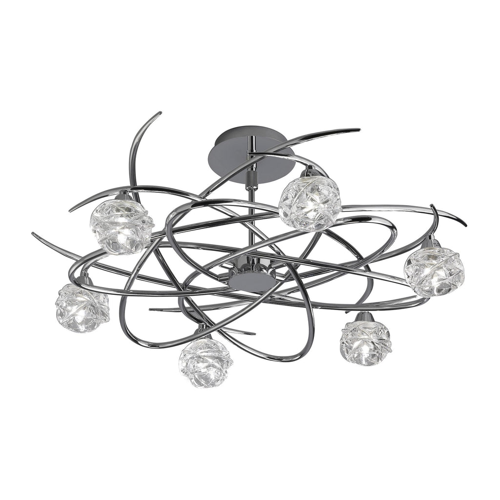 M3942 Maremagnum Telescopic Convertible To Semi Flush 6 Light G9 Polished Chrome