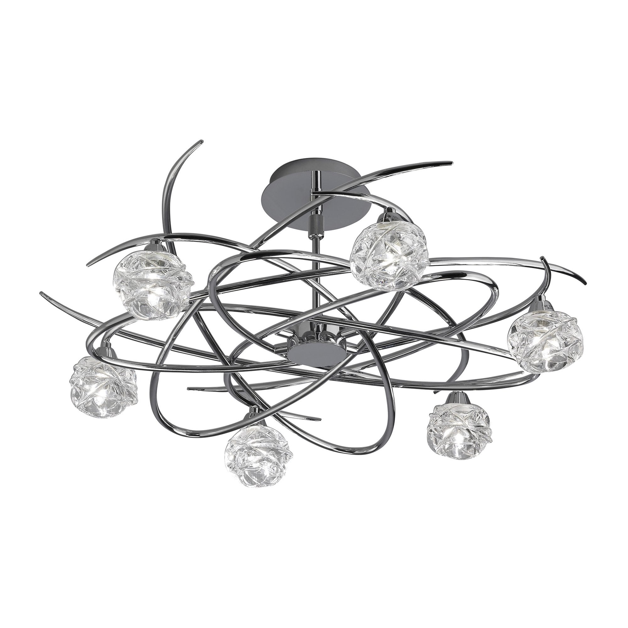 M3942 Maremagnum Telescopic Convertible To Semi Flush 6 Light G9 Polished Chrome