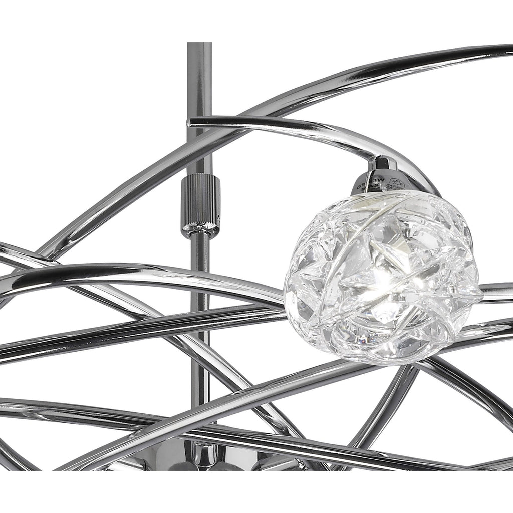 M3942 Maremagnum Telescopic Convertible To Semi Flush 6 Light G9 Polished Chrome