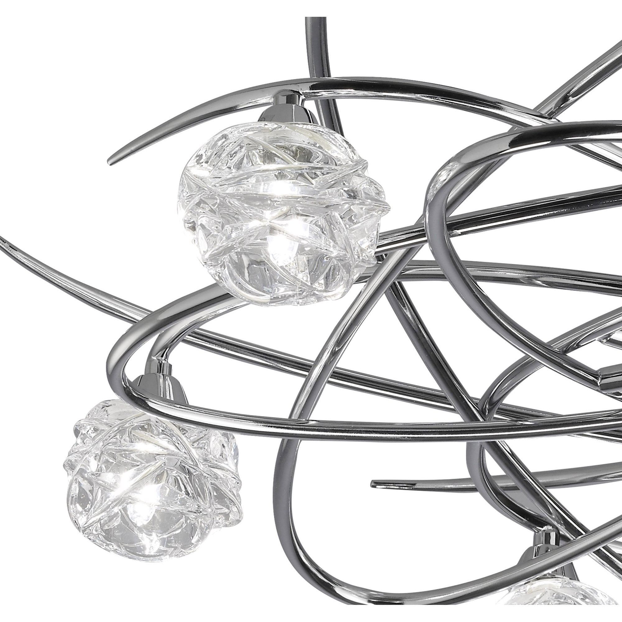 M3942 Maremagnum Telescopic Convertible To Semi Flush 6 Light G9 Polished Chrome