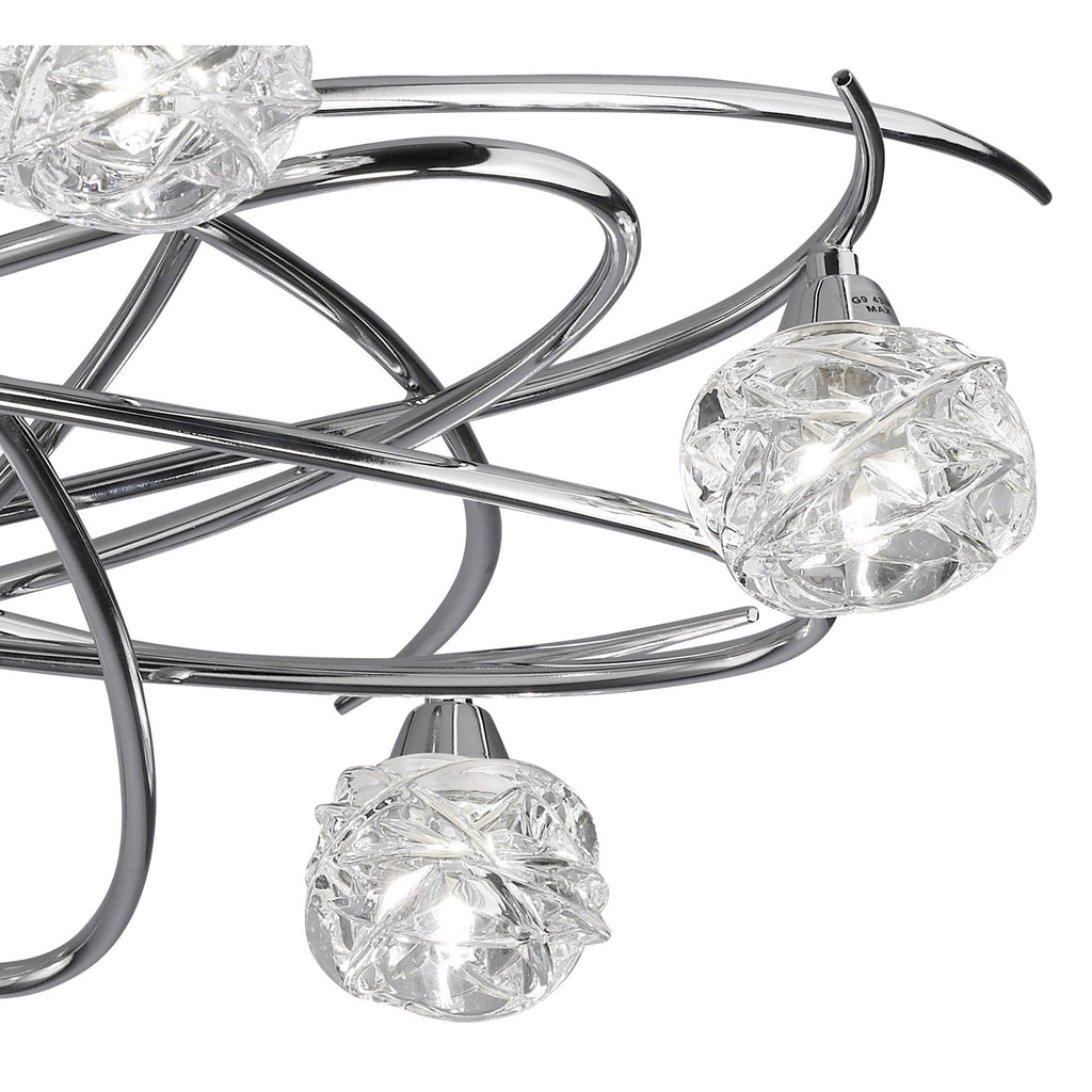 M3942 Maremagnum Telescopic Convertible To Semi Flush 6 Light G9 Polished Chrome