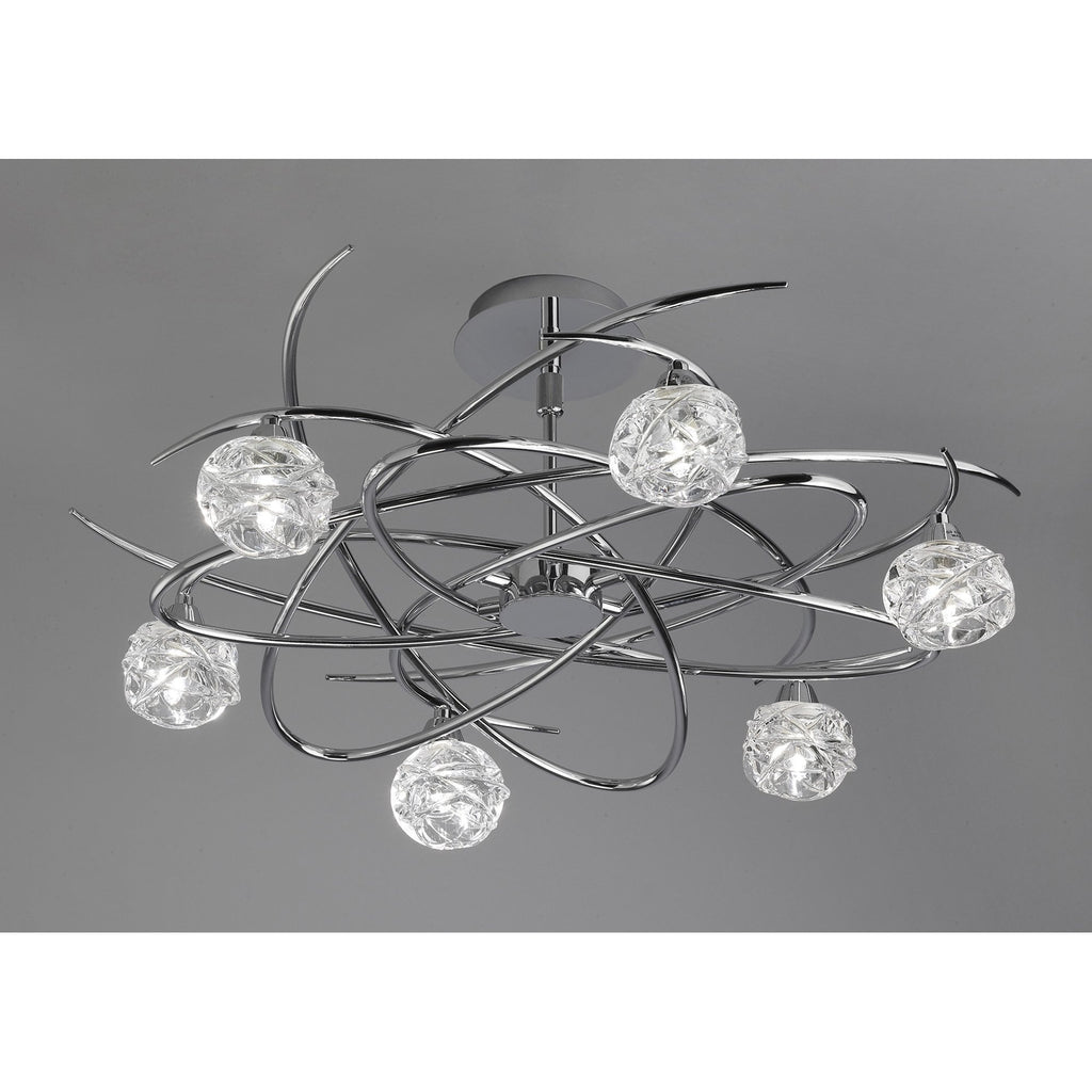 M3942 Maremagnum Telescopic Convertible To Semi Flush 6 Light G9 Polished Chrome