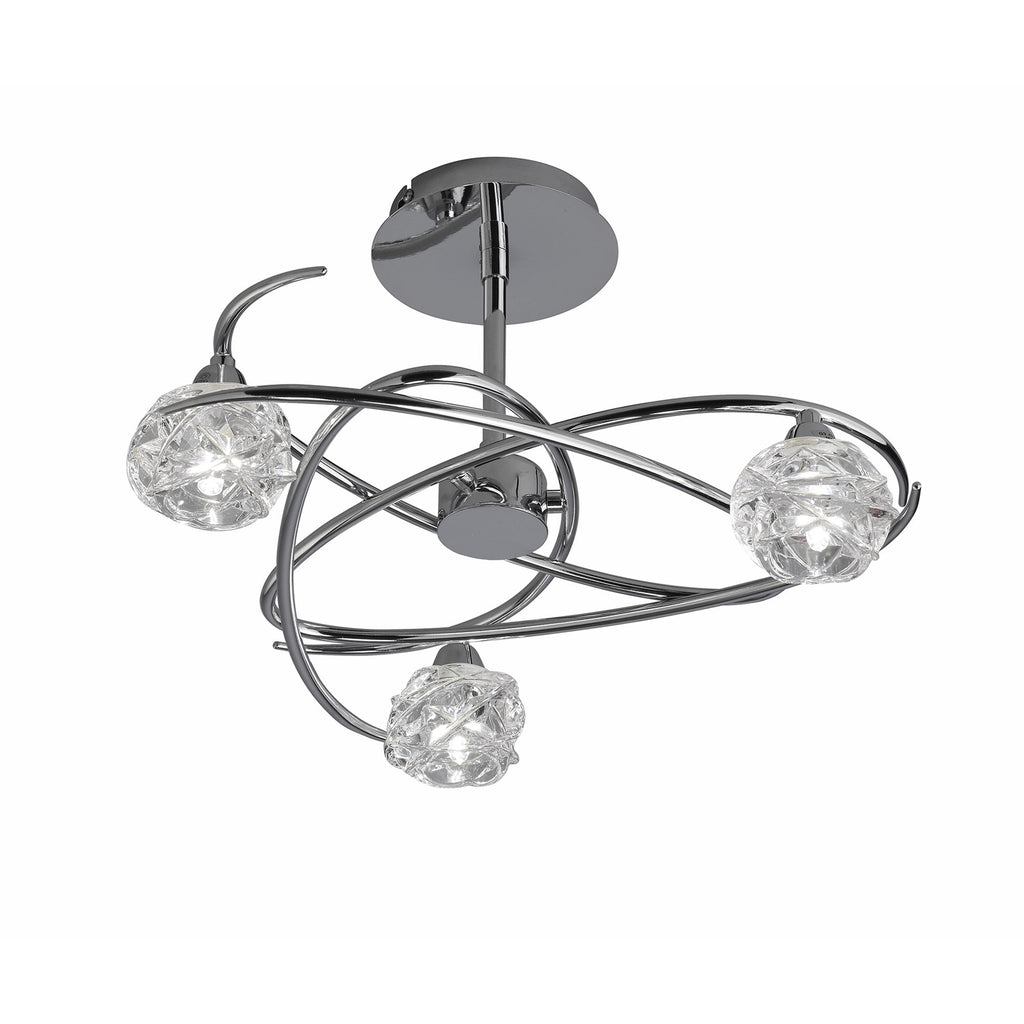 M3944 Maremagnum Ceiling 3 Light G9 Polished Chrome (S)