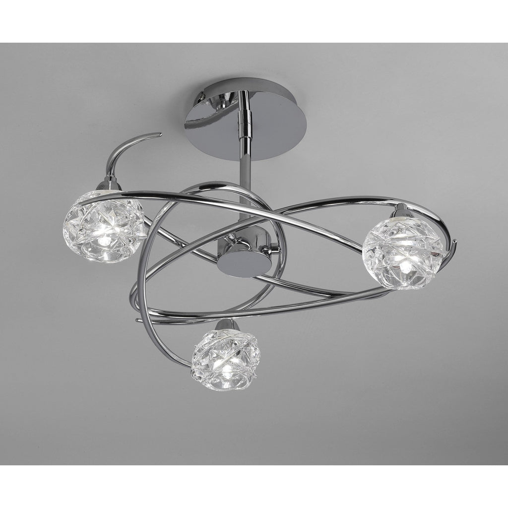 M3944 Maremagnum Ceiling 3 Light G9 Polished Chrome (S)