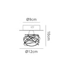 M3945 Maremagnum Ceiling 1 Light G9 Polished Chrome