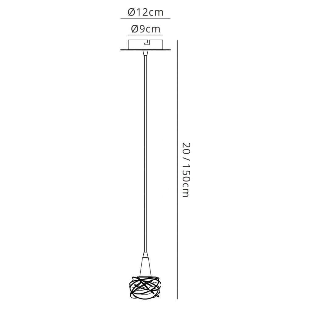 M3946FG Maremagnum Pendant 1 Light G9 French Gold