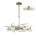 M4072 Maremagnum Telescopic Convertible To Semi Flush 6 Light G9 Antique Brass