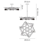 M4072 Maremagnum Telescopic Convertible To Semi Flush 6 Light G9 Antique Brass