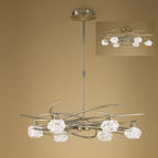 M4072 Maremagnum Telescopic Convertible To Semi Flush 6 Light G9 Antique Brass