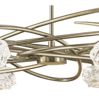M4072 Maremagnum Telescopic Convertible To Semi Flush 6 Light G9 Antique Brass