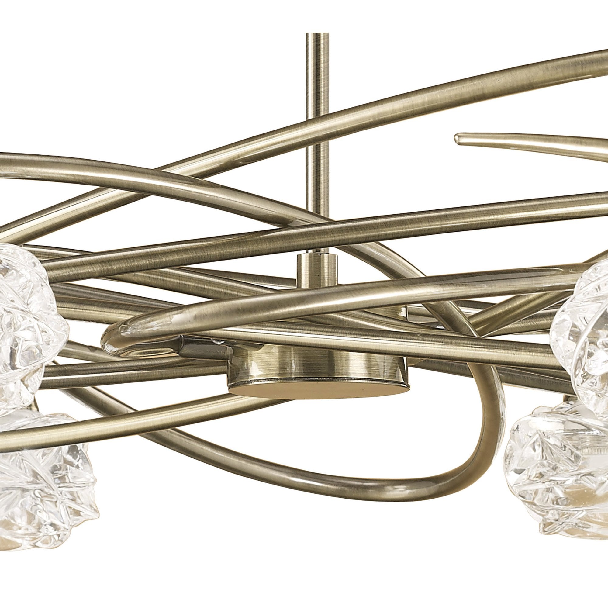 M4072 Maremagnum Telescopic Convertible To Semi Flush 6 Light G9 Antique Brass