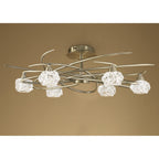 M4072 Maremagnum Telescopic Convertible To Semi Flush 6 Light G9 Antique Brass