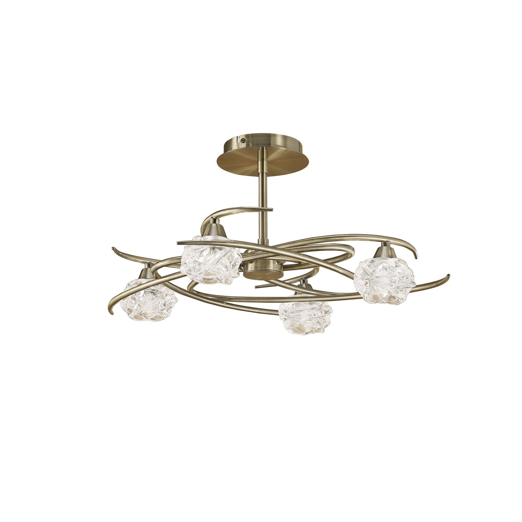 M4073 Maremagnum Ceiling 4 Light G9 Antique Brass (S)