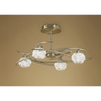 M4073 Maremagnum Ceiling 4 Light G9 Antique Brass (S)