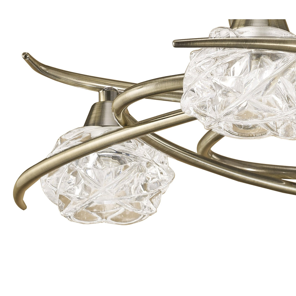 M4073 Maremagnum Ceiling 4 Light G9 Antique Brass (S)