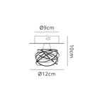 M4075 Maremagnum Ceiling 1 Light G9 Antique Brass
