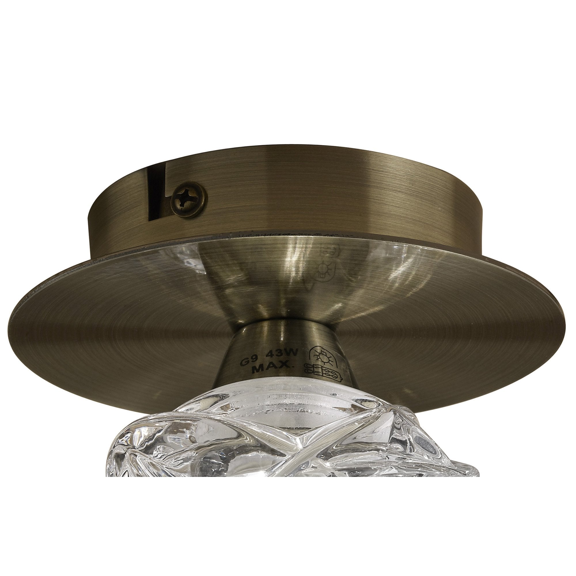 M4075 Maremagnum Ceiling 1 Light G9 Antique Brass