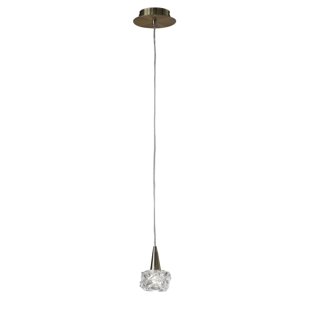 M4076 Maremagnum Pendant 1 Light G9 Antique Brass