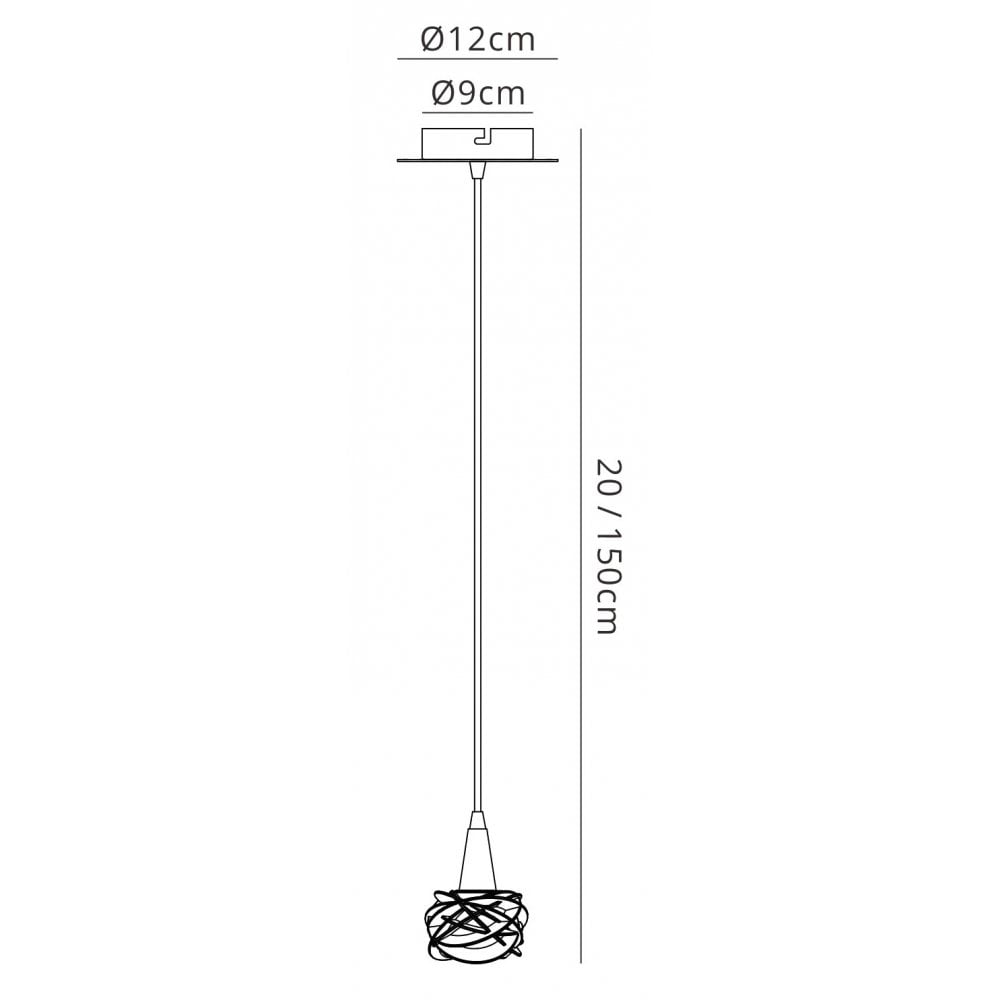 M4076 Maremagnum Pendant 1 Light G9 Antique Brass