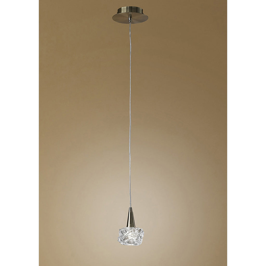M4076 Maremagnum Pendant 1 Light G9 Antique Brass