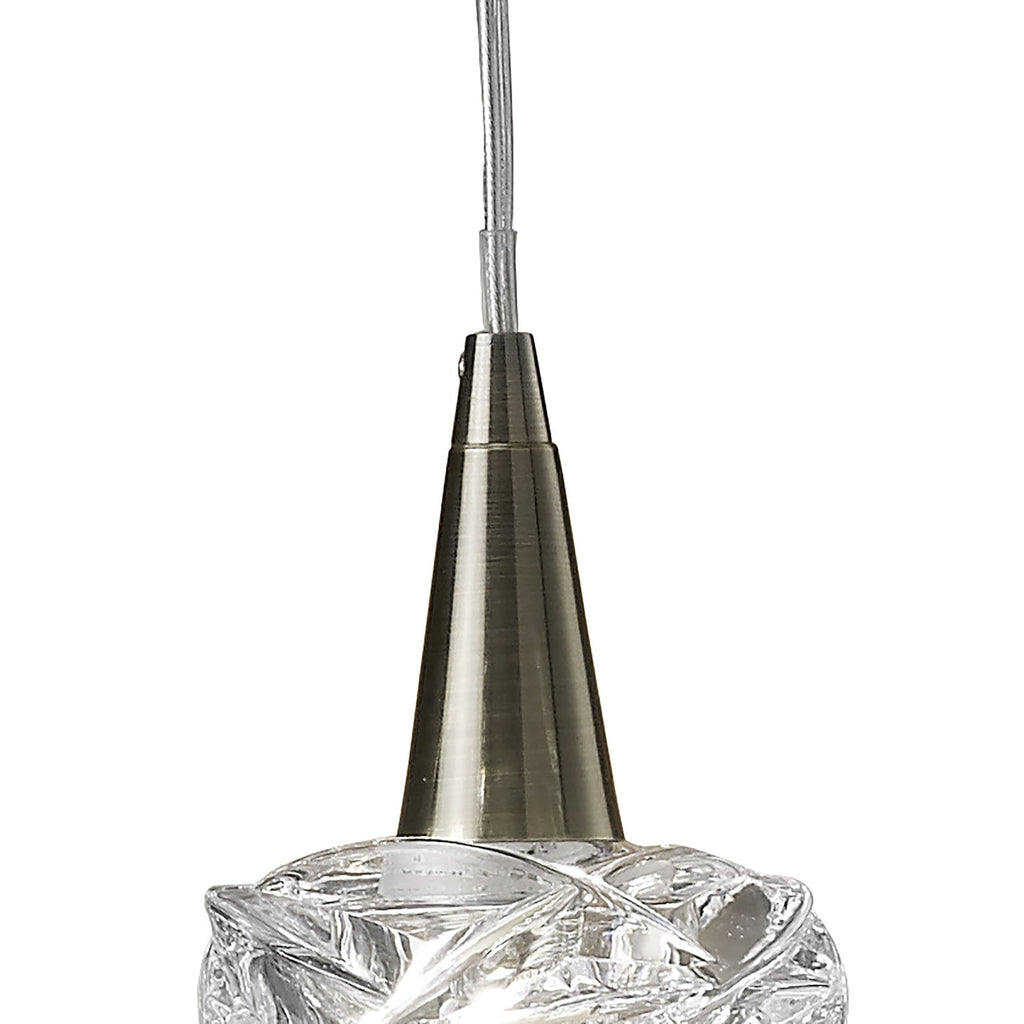 M4076 Maremagnum Pendant 1 Light G9 Antique Brass