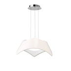 M4810 Maui Pendant 5W+19W LED Gloss White / Polished Chrome