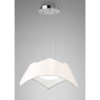 M4810 Maui Pendant 5W+19W LED Gloss White / Polished Chrome