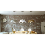 M4810 Maui Pendant 5W+19W LED Gloss White / Polished Chrome