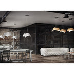 M4810 Maui Pendant 5W+19W LED Gloss White / Polished Chrome