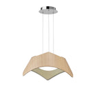 M4811 Maui Pendant 5W+19W LED Beech / Polished Chrome