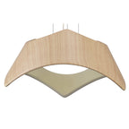 M4811 Maui Pendant 5W+19W LED Beech / Polished Chrome
