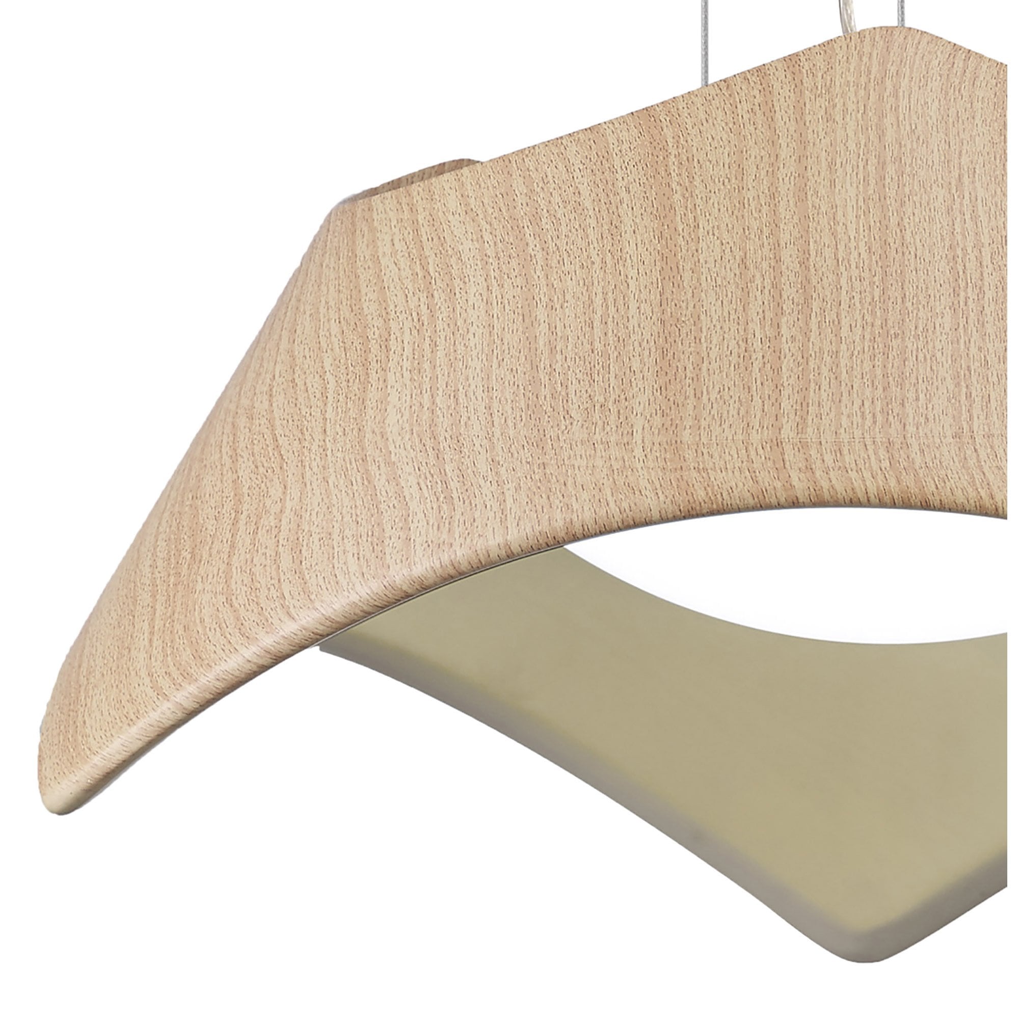 M4811 Maui Pendant 5W+19W LED Beech / Polished Chrome