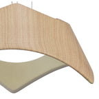 M4811 Maui Pendant 5W+19W LED Beech / Polished Chrome