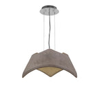 M4815 Maui Pendant 3 Light E27 Cement Effect / Polished Chrome