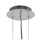 M4815 Maui Pendant 3 Light E27 Cement Effect / Polished Chrome