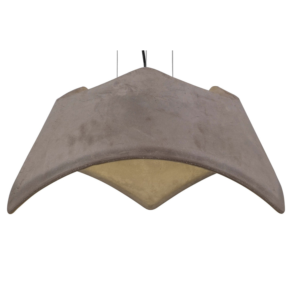 M4815 Maui Pendant 3 Light E27 Cement Effect / Polished Chrome