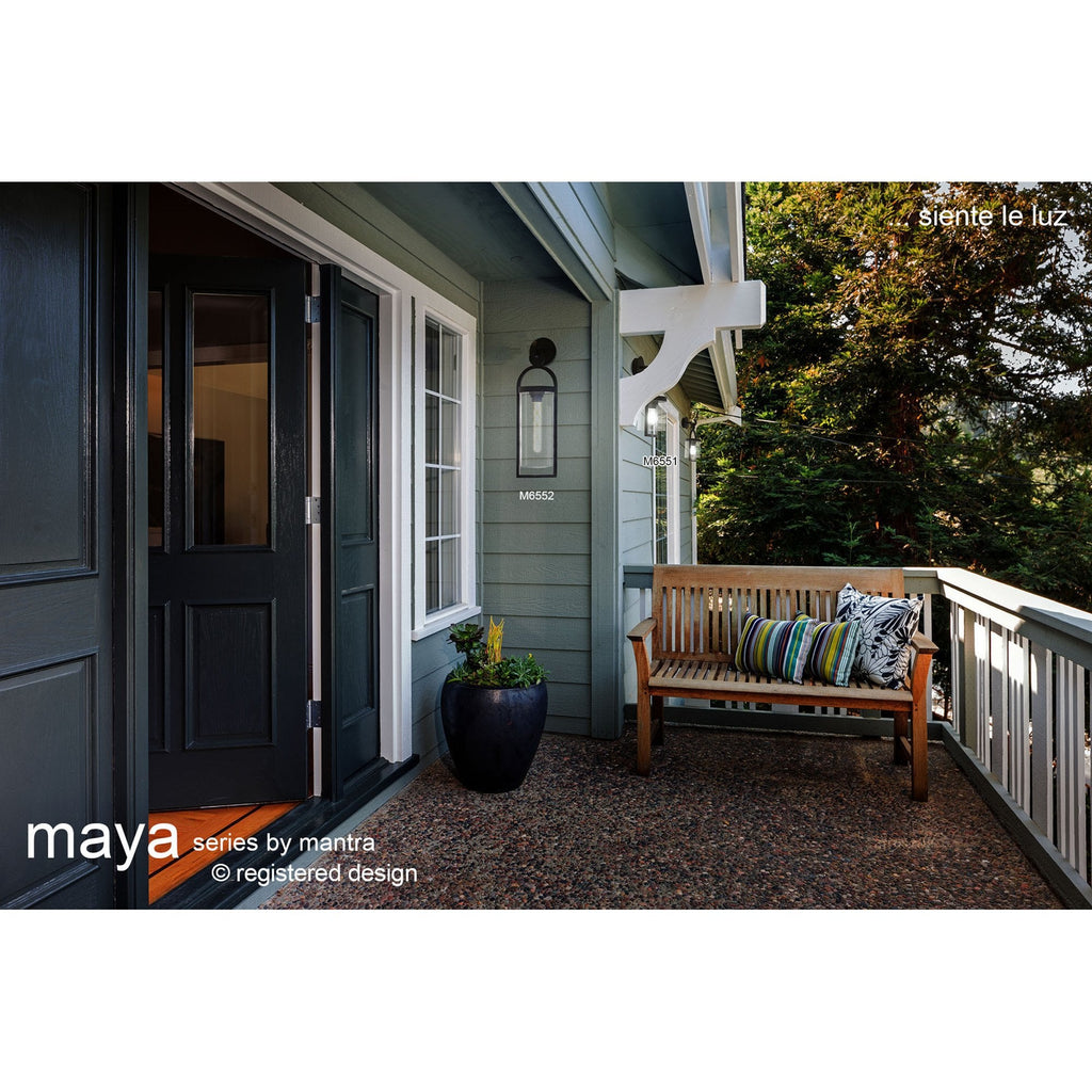 M6550 Maya Outdoor Pedestal Lamp 1 Light Anthracite