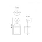 M6551 Maya Outdoor Wall Lamp 1 Light Anthracite