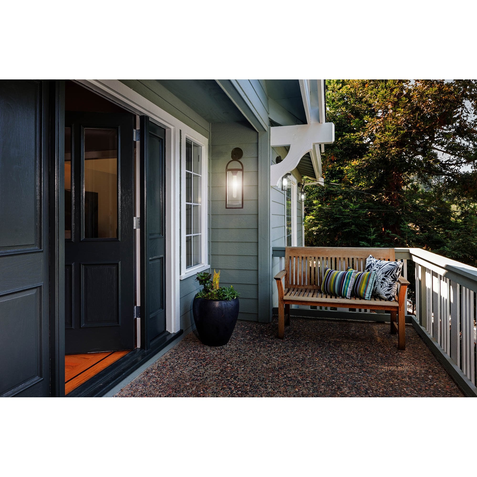 M6552 Maya Outdoor Wall Lamp 1 Light Anthracite