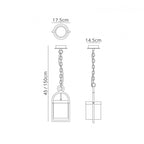 M6555 Maya Outdoor Pendant 1 Light Anthracite