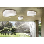 M3621 Mediterraneo Pendant 2 Light E27 Medium Polished Chrome / Frosted White Glass